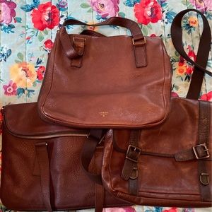 Fossil leather bundle